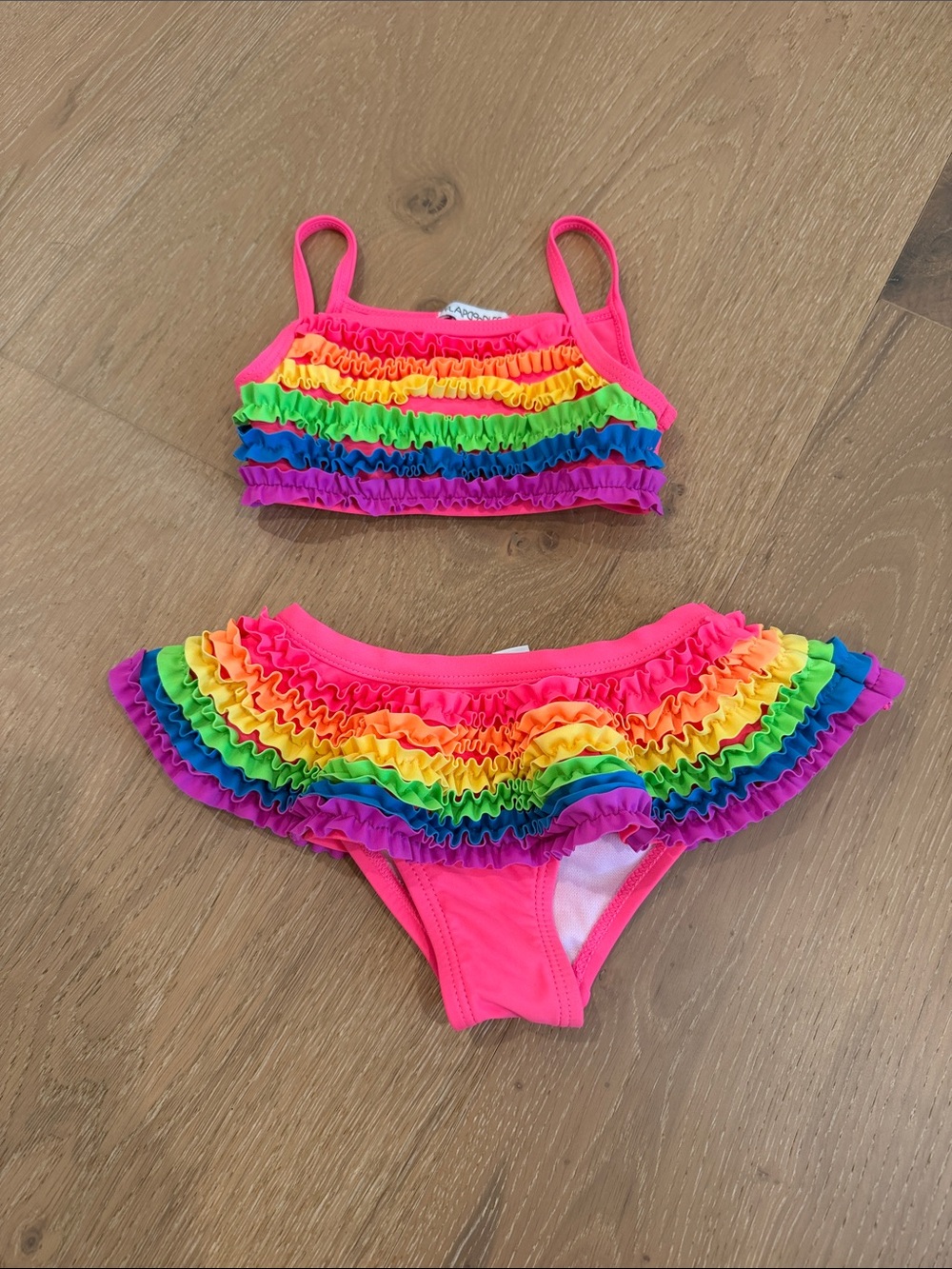 Flapadoodles 2T Ruffled Skirted Bikini